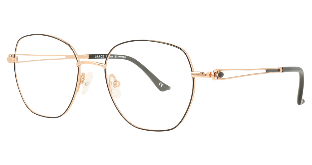 BLK/ROSE GLD