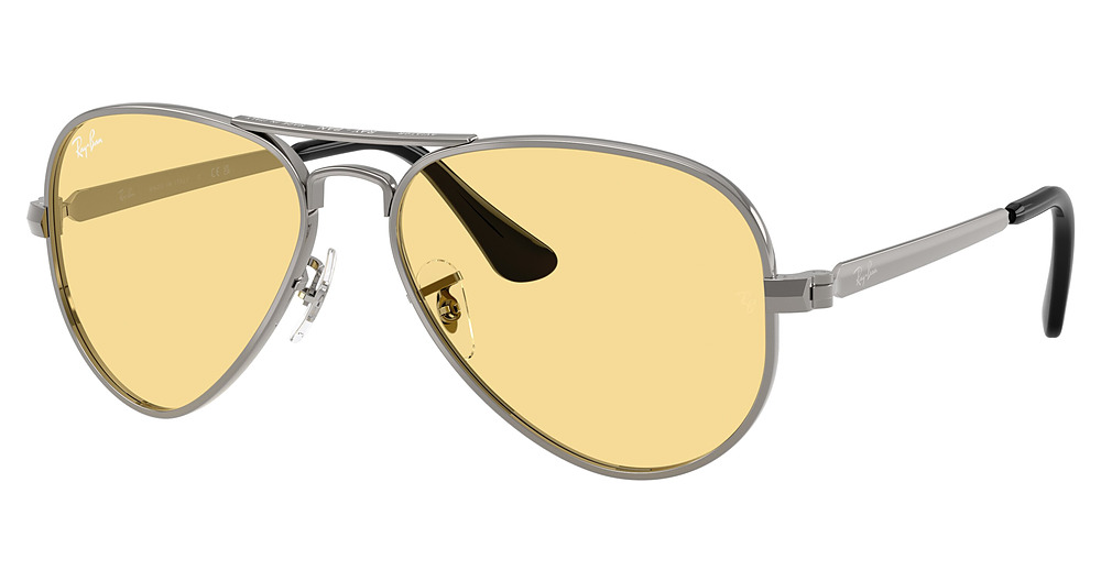 Ray-Ban RB3925 AVIATOR MAX aviator sunglasses in Gunmetal/Yellow