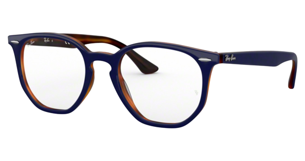 BLUE ON HAVANA RED