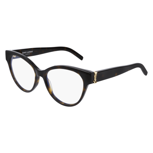 Saint Laurent SL M34 cateye eyeglasses in Havana Havana Transparent