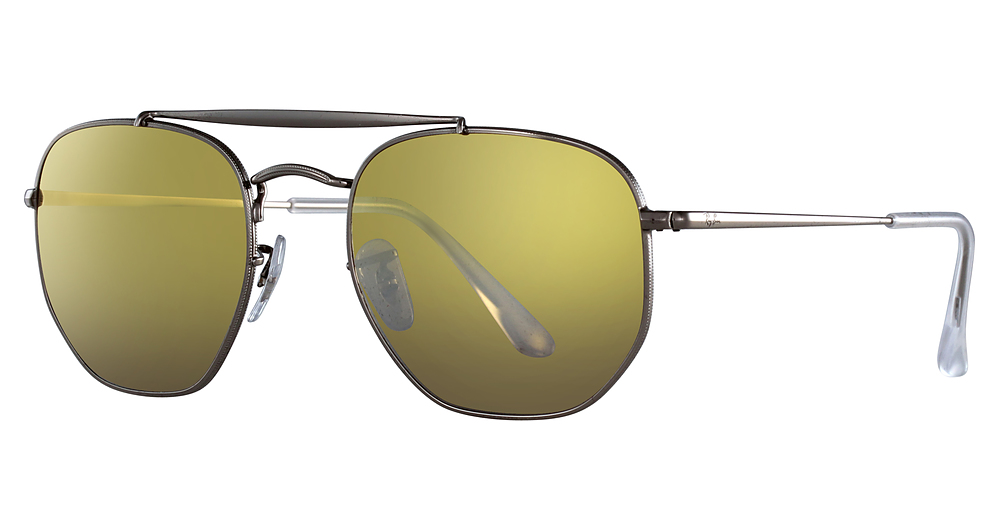 Ray-Ban RB3648 THE MARSHAL aviator sunglasses in Gunmetal/Brown Mirror Silver