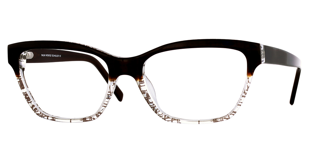Dark Brown & Clear