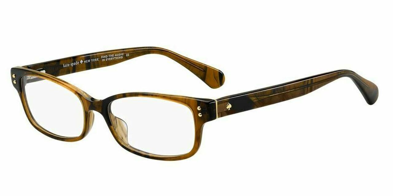 Kate Spade Lucyann 2 rectangle eyeglasses in Dark Havana