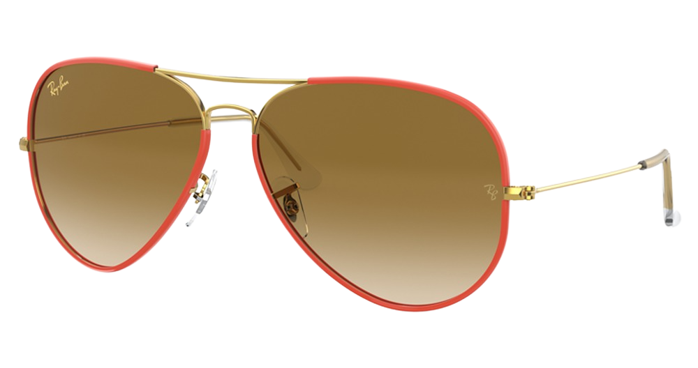 RED ON LEGEND GOLD / CLEAR GRADIENT BROWN