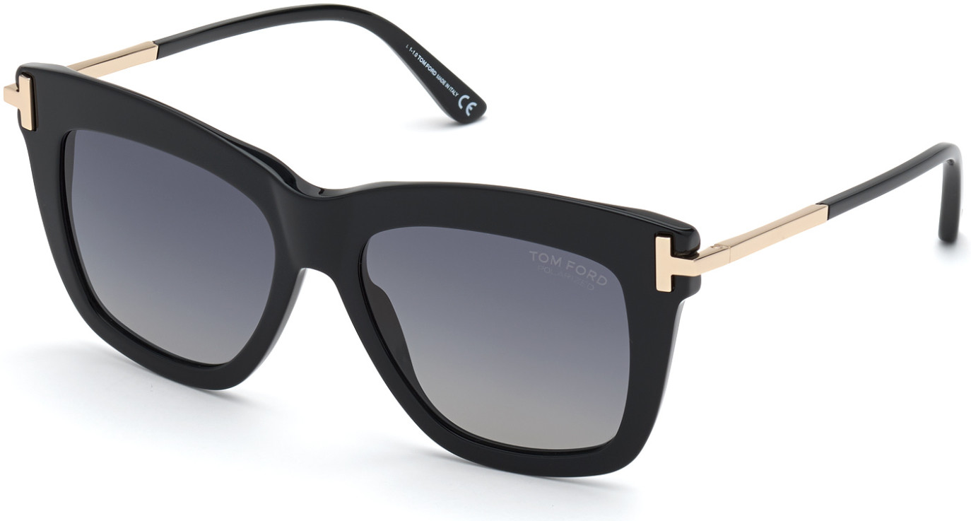 Tom Ford FT0822 Dasha cateye sunglasses in Black