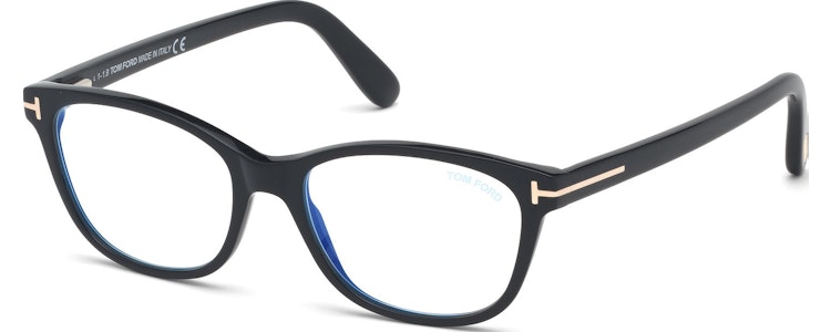 Shiny Black, Rose Gold/ Blue Block Lenses