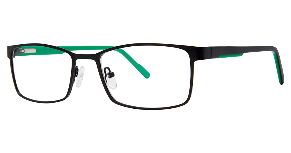 Matte Black/Green