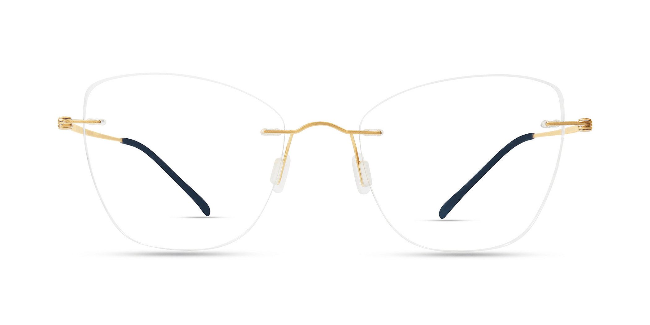 Modo 4607 cateye eyeglasses in Shiny Gold