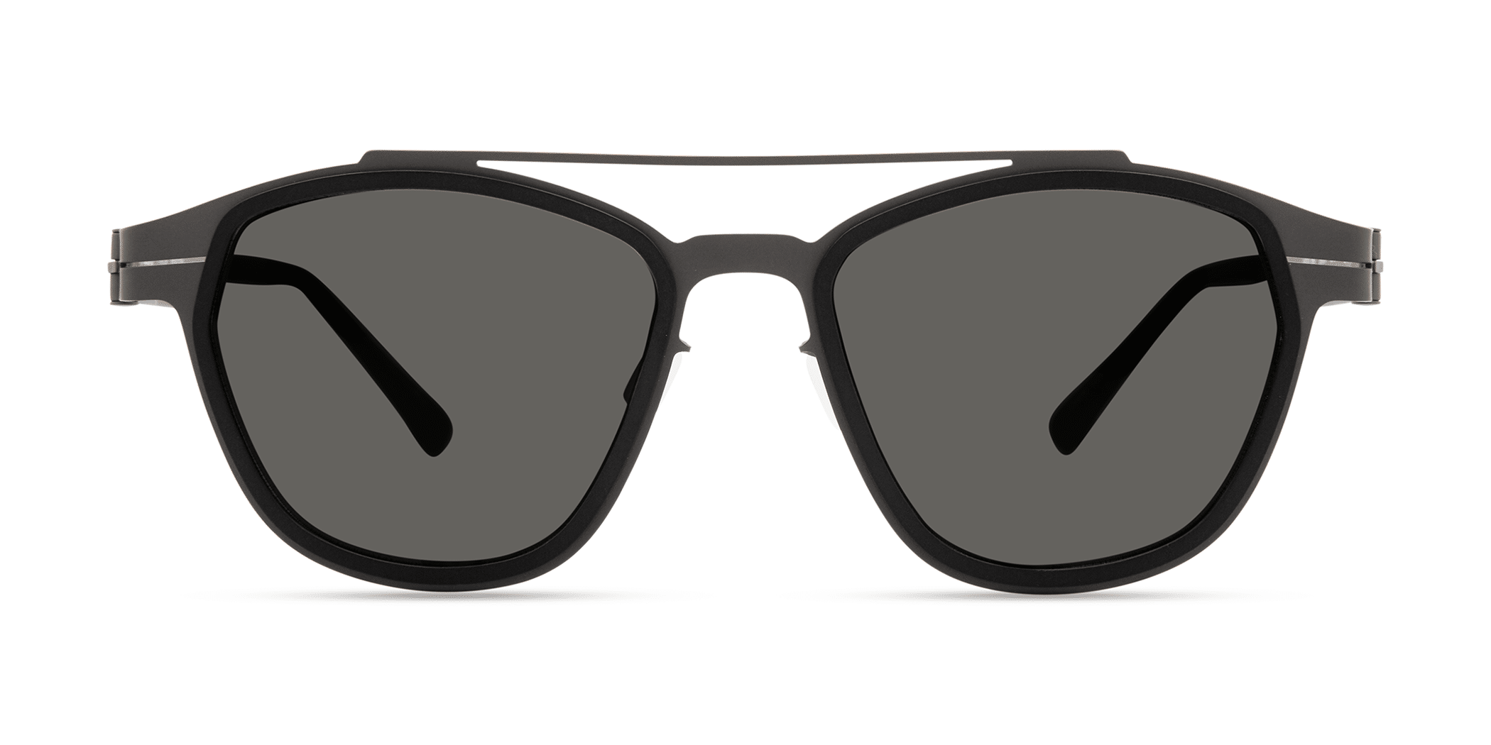 Modo 689 irregular sunglasses in Black/Gunmetal
