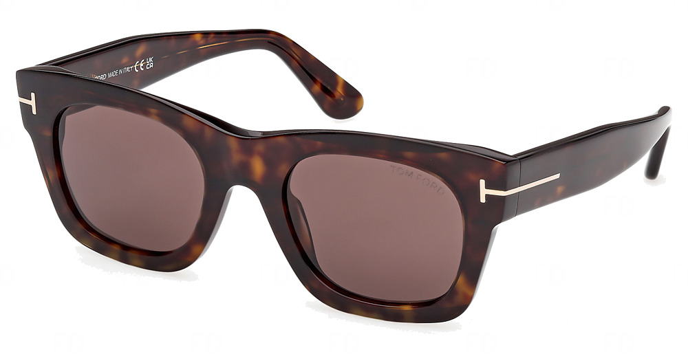 Tom Ford FT1314 square sunglasses in Dark Havana/Brown