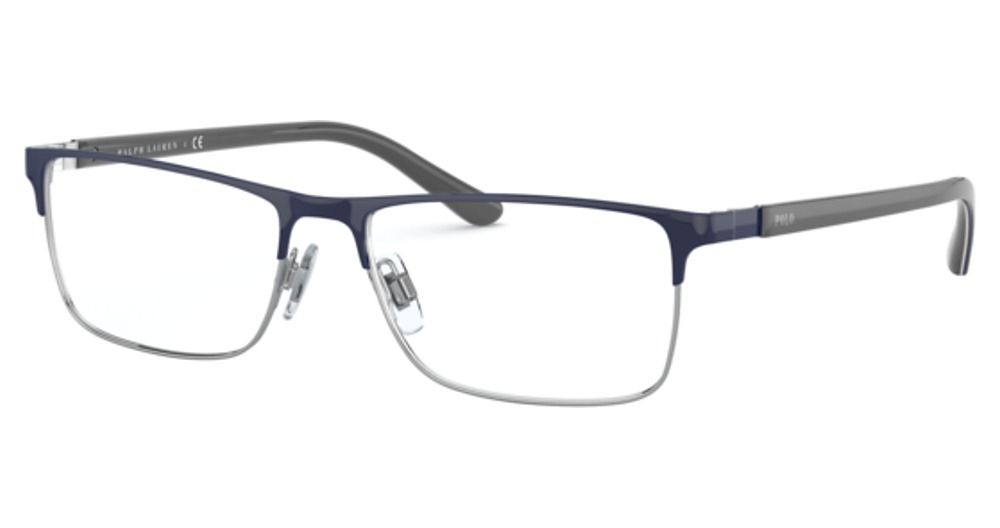 SHINY NAVY BLUE ON SILVE