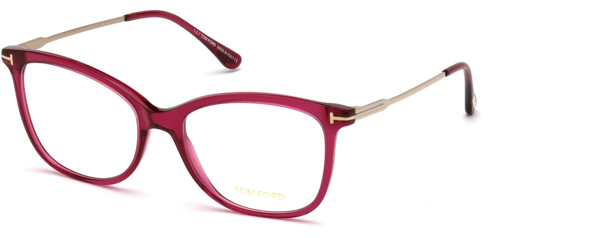 Shiny Transparent Violet Front, Shiny Rose Gold Temples