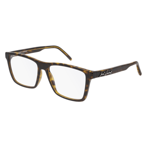 Saint Laurent SL 337 rectangle sunglasses in Havana Havana Transparent