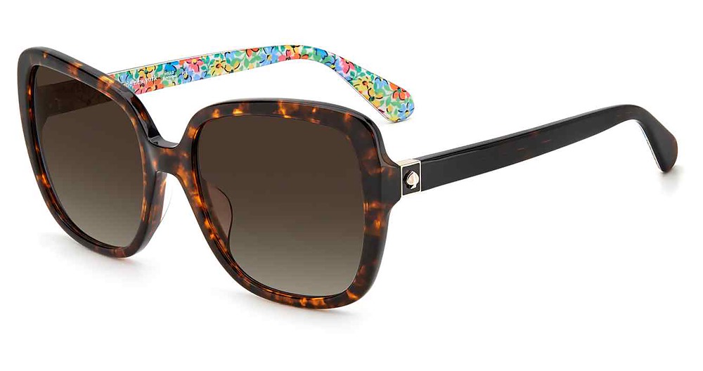 Kate Spade WILHEMINA/S square sunglasses in Havana/Brown Shaded