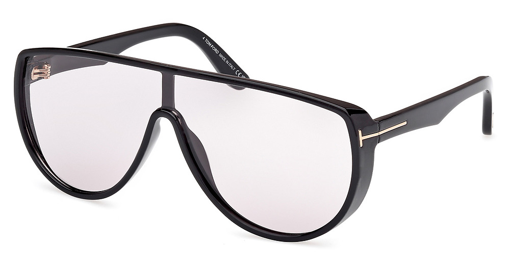 Tom Ford FT1182 sunglasses in Shiny Black/Smoke