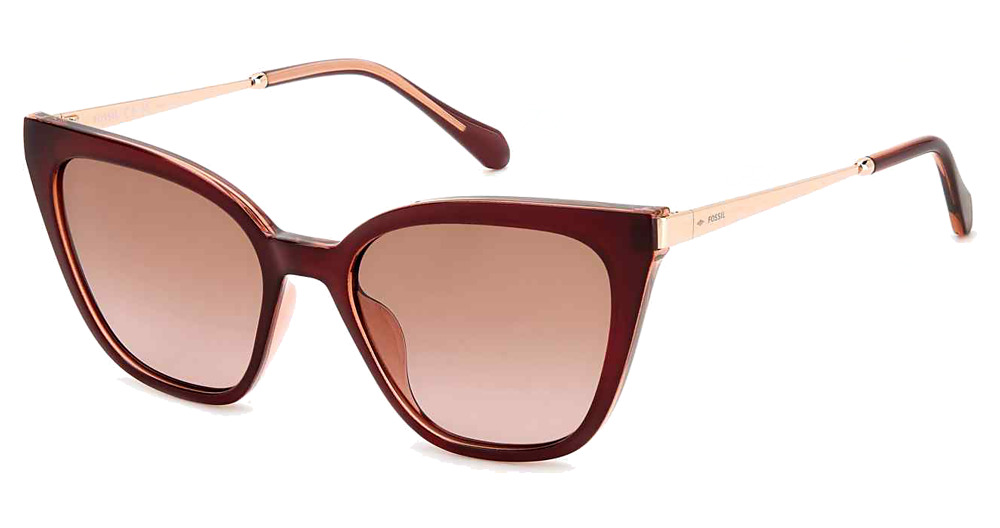 BURGUNDY / BROWN PINK SHADED