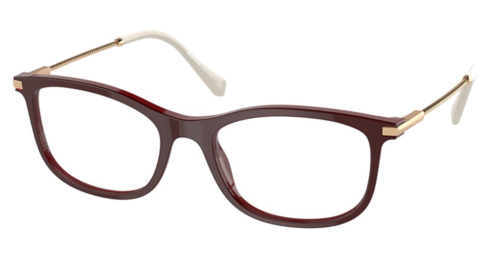 Miu Miu MU 09TVA cateye eyeglasses in Top Pink on Bordeaux