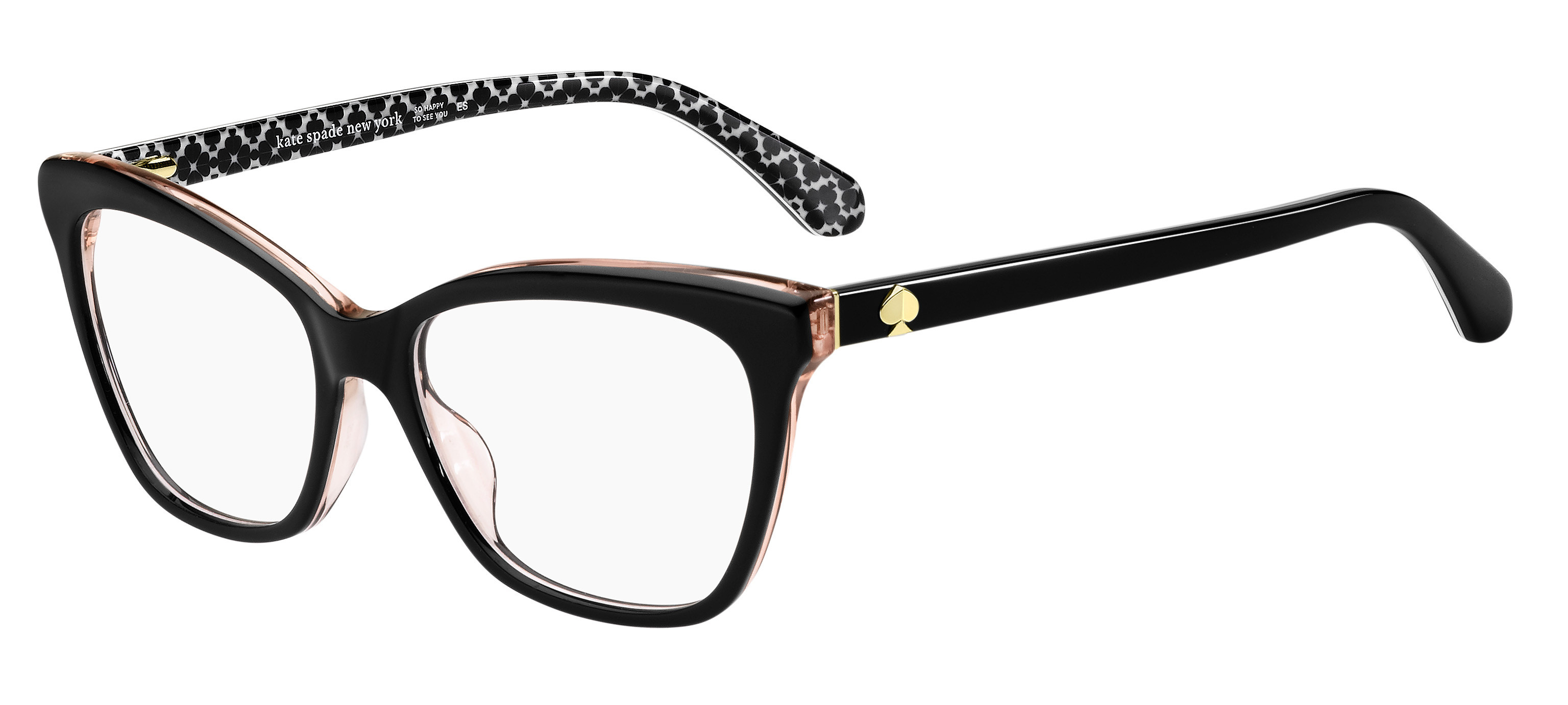 Kate Spade Adria cateye eyeglasses in Black Pink