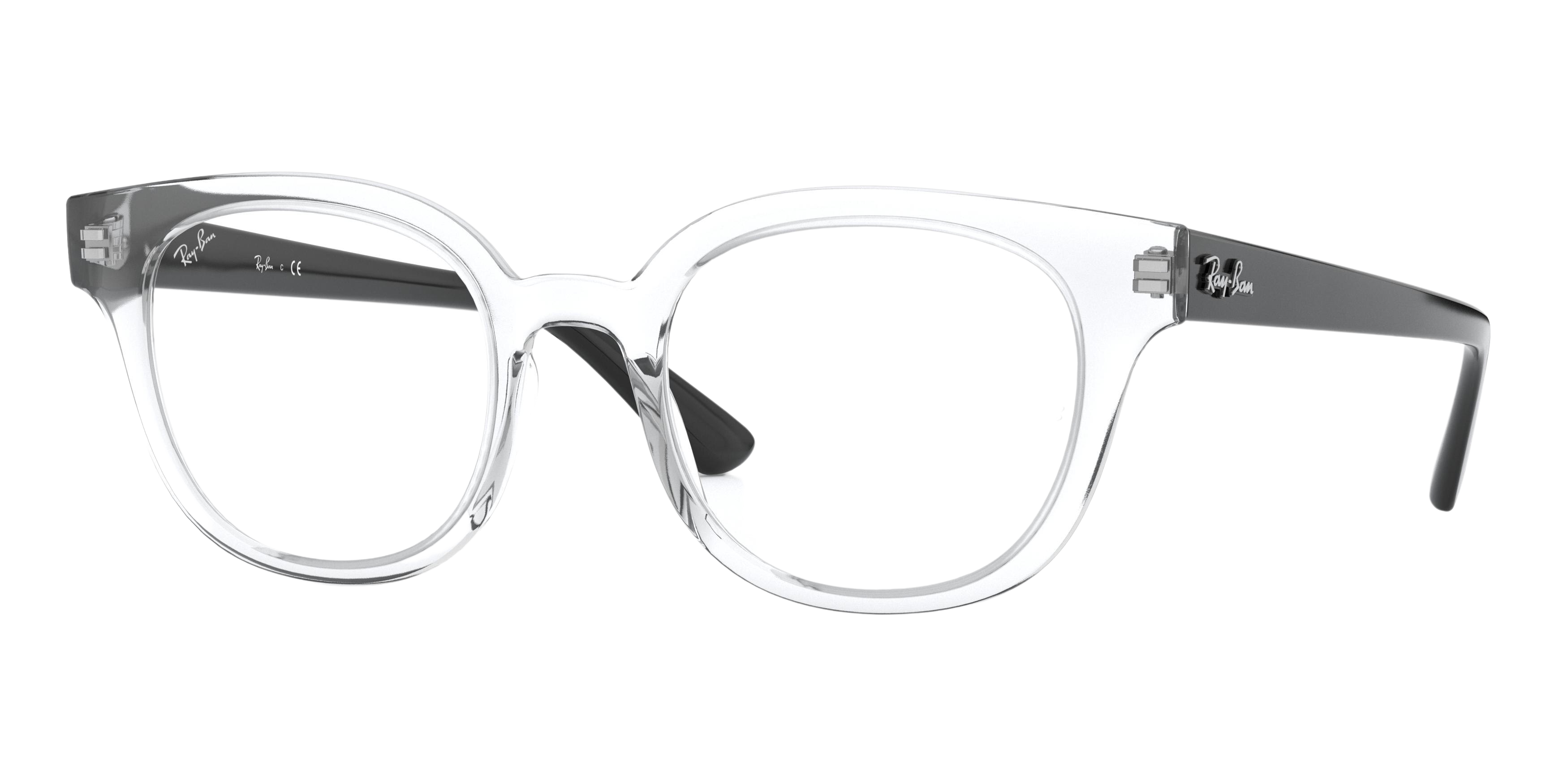 Ray-Ban RX4324VF square eyeglasses in Transparent