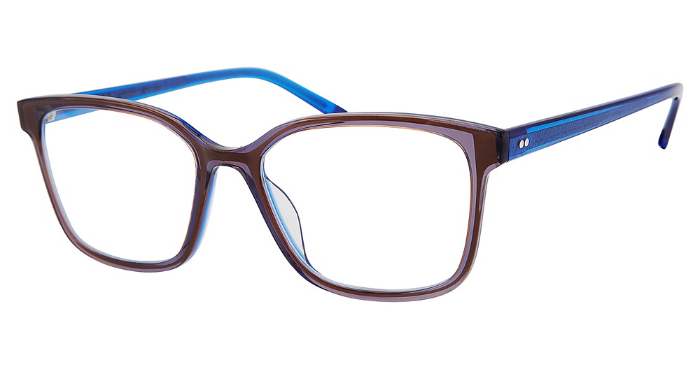 Modo 6620 round eyeglasses in Brown/Blue