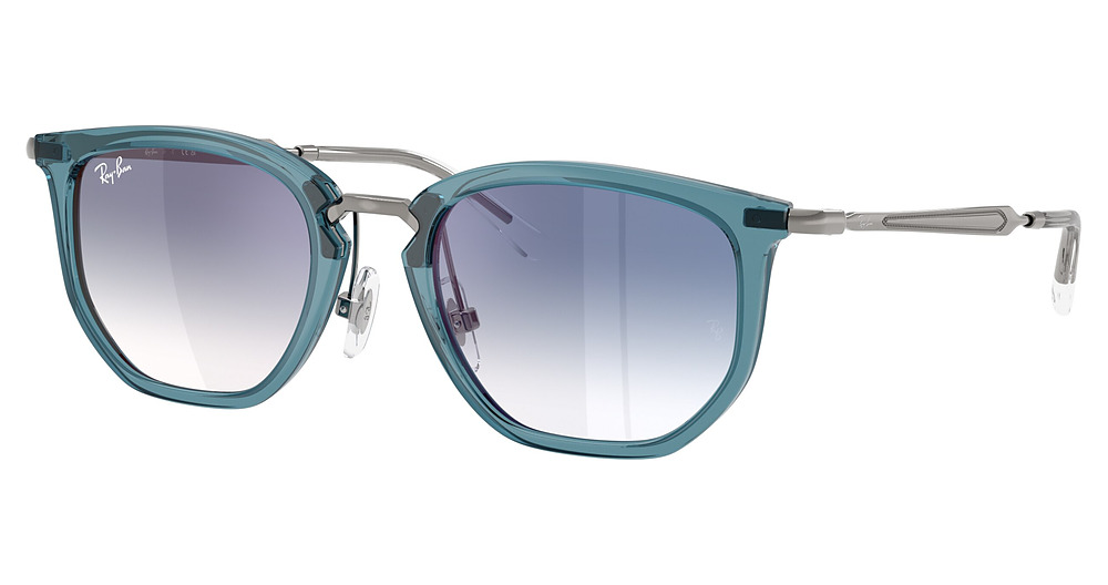Ray-Ban RJ9085S round sunglasses in Transparent Blue