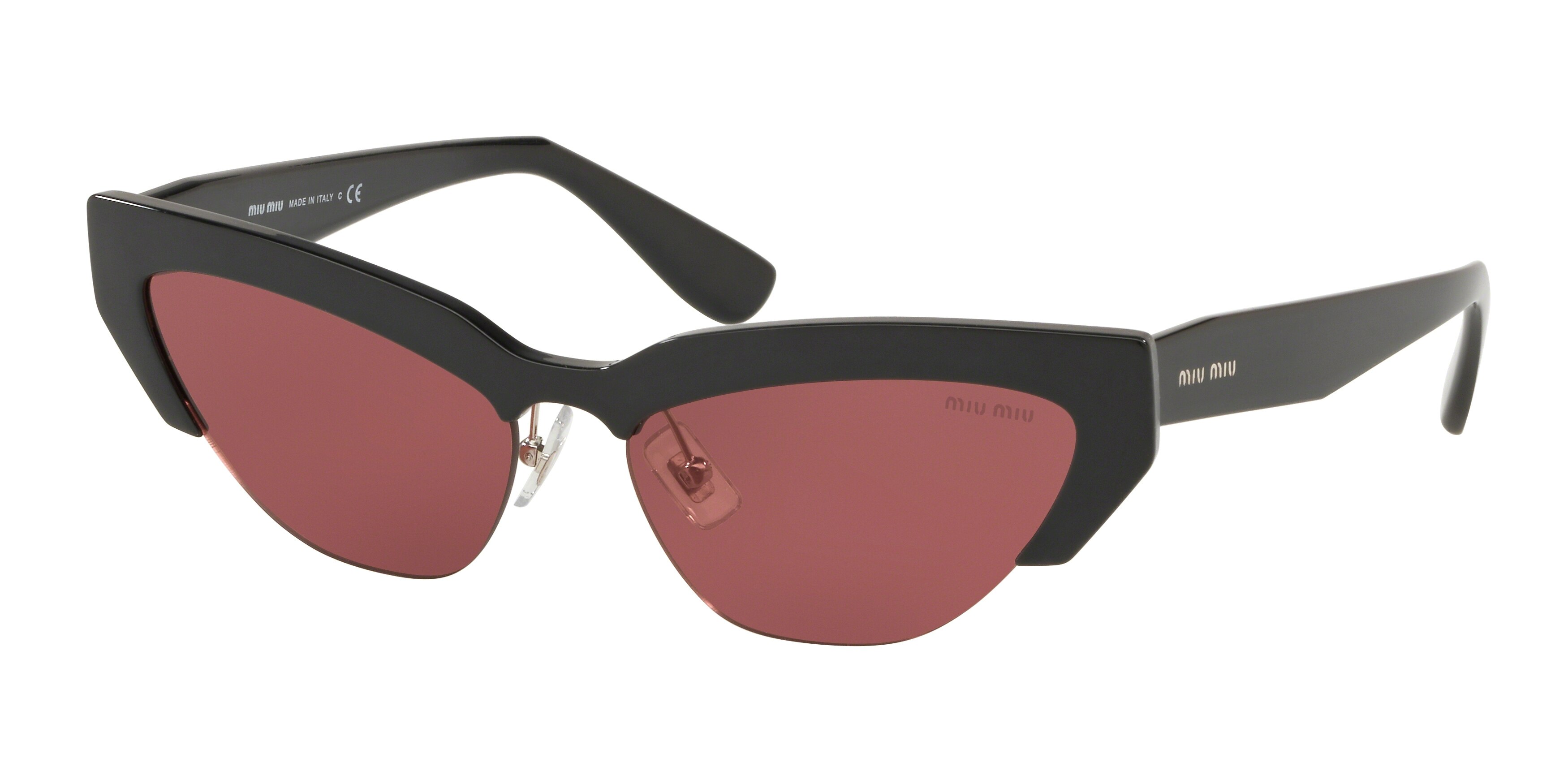 Miu Miu MU 04US cateye sunglasses in Black