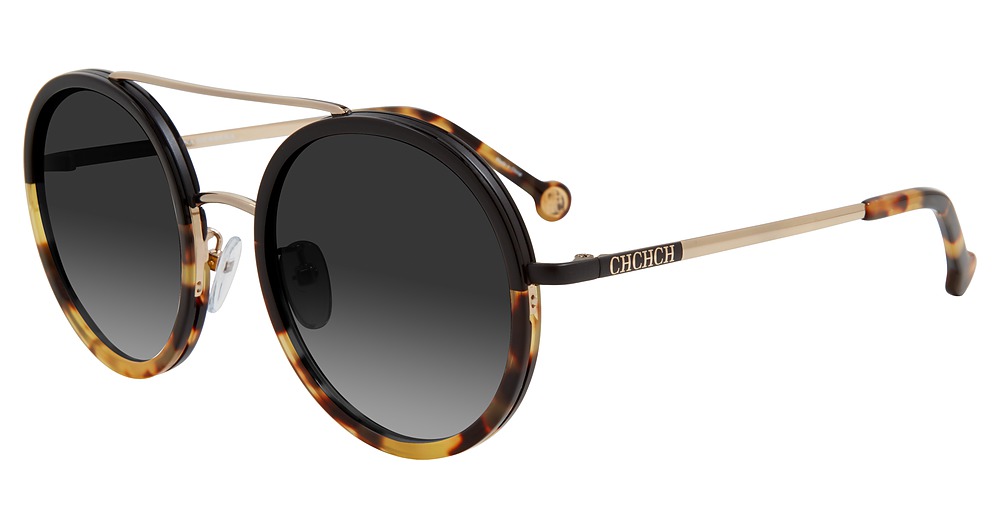 Carolina Herrera SHE121 round sunglasses in Tortoise 0302