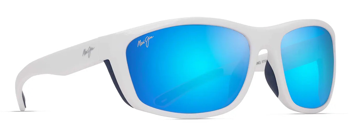 White with Navy rubber / Blue Hawaii