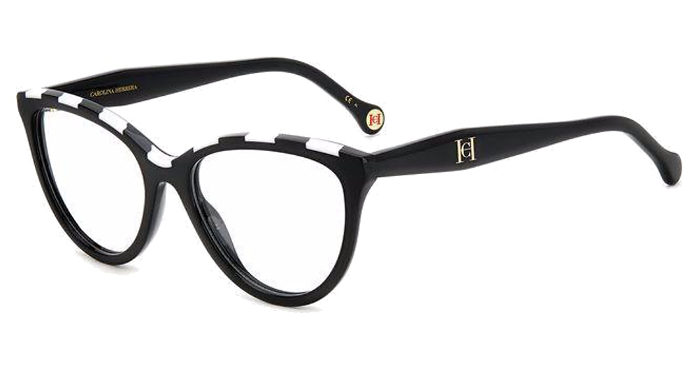 Carolina Herrera HER 0148 cateye eyeglasses in Blackwhte