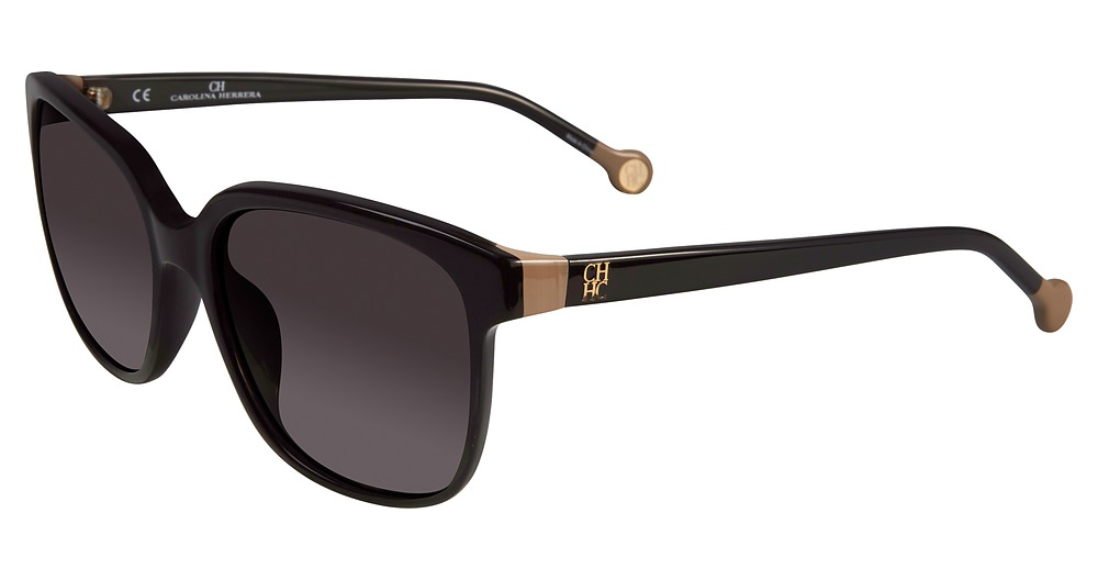 Carolina Herrera SHE687 square sunglasses in Shiny Black 700