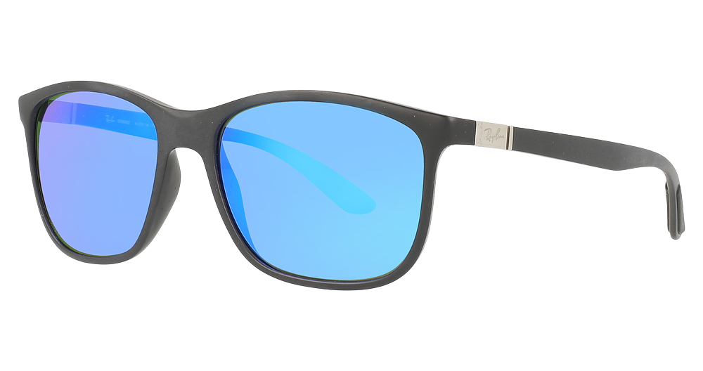 MATTE BLACK / GREEN MIRROR BLUE