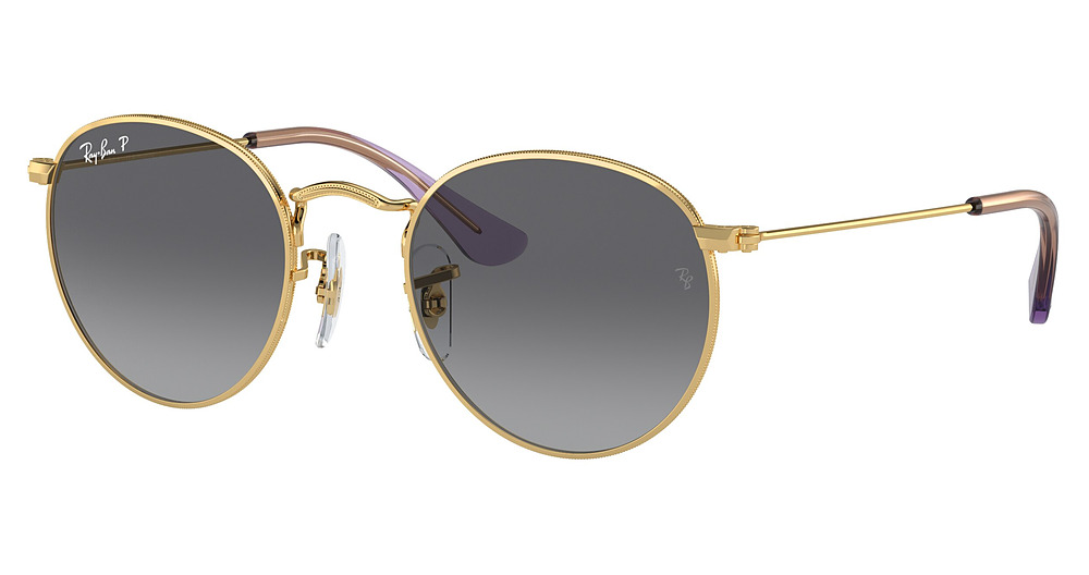 Ray-Ban RJ9547S JUNIOR ROUND round sunglasses in Arista/Grey Gradient Polarized
