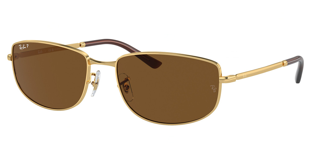 Ray-Ban RB3732 aviator sunglasses in Arista/Brown Polarized