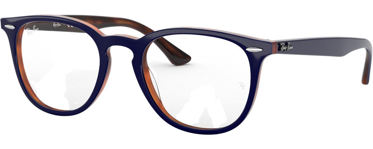 TOP BLUE ON HAVANA RED