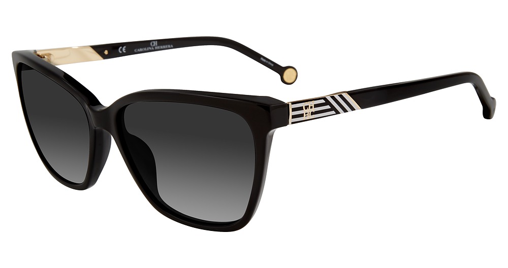 Carolina Herrera SHE796 square sunglasses in Black 0700