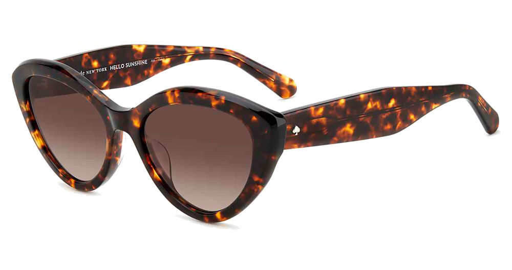 Kate Spade JUNI/G/S cateye sunglasses in Havana/Brown Shaded