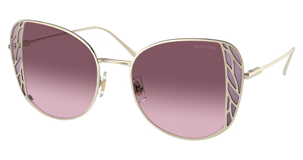 Miu Miu MU 57XS cateye sunglasses in Pale Gold/Pink Gradient