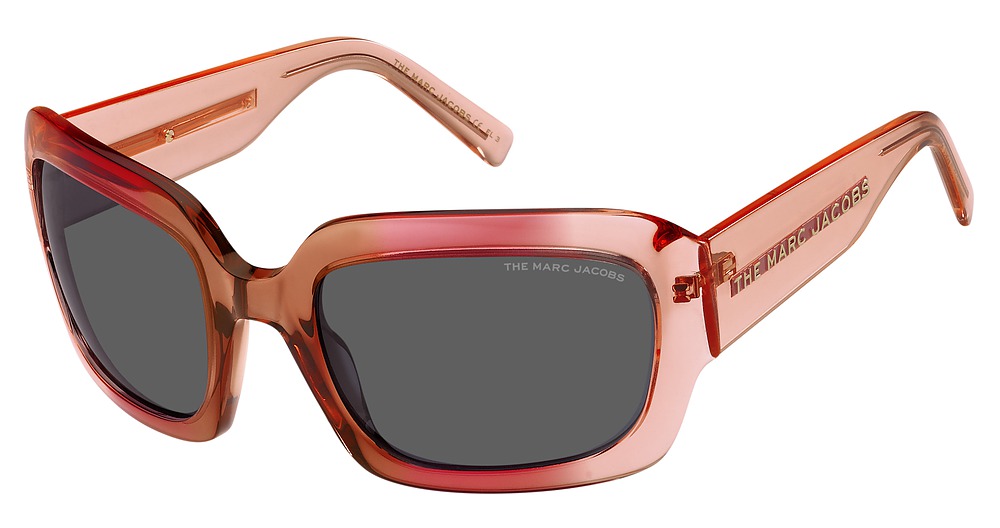 Marc Jacobs MARC 574/S rectangle sunglasses in Red Pink/Grey