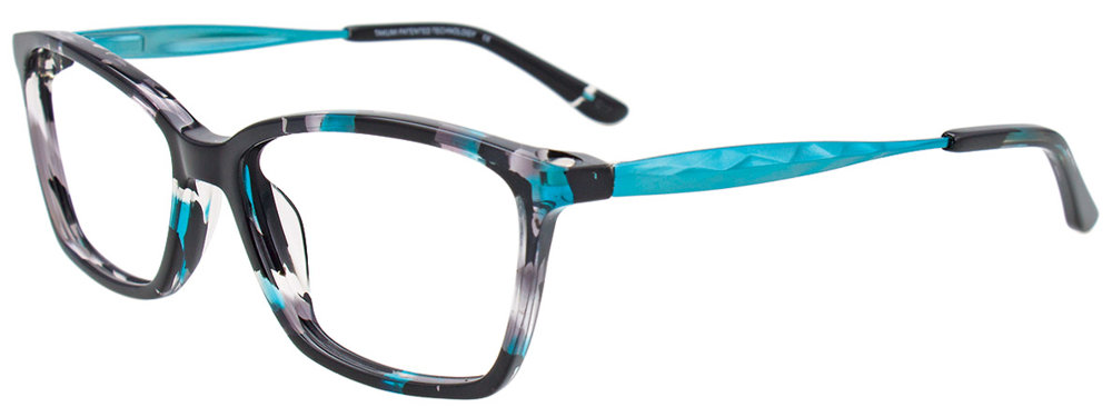 Teal & Black & Crystal