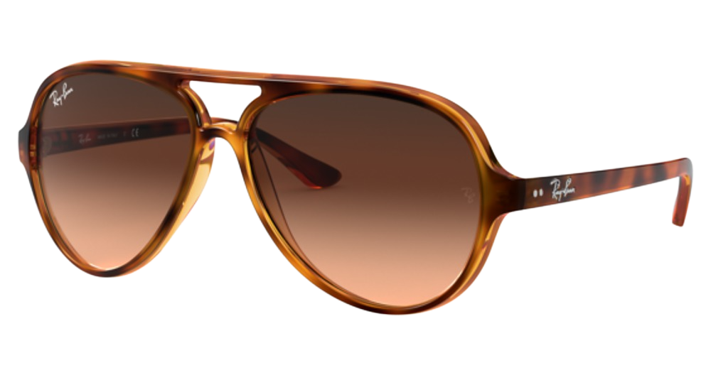Ray-Ban RB4125 CATS 5000 aviator sunglasses in Striped Red Havana/Pink Gradient Brown