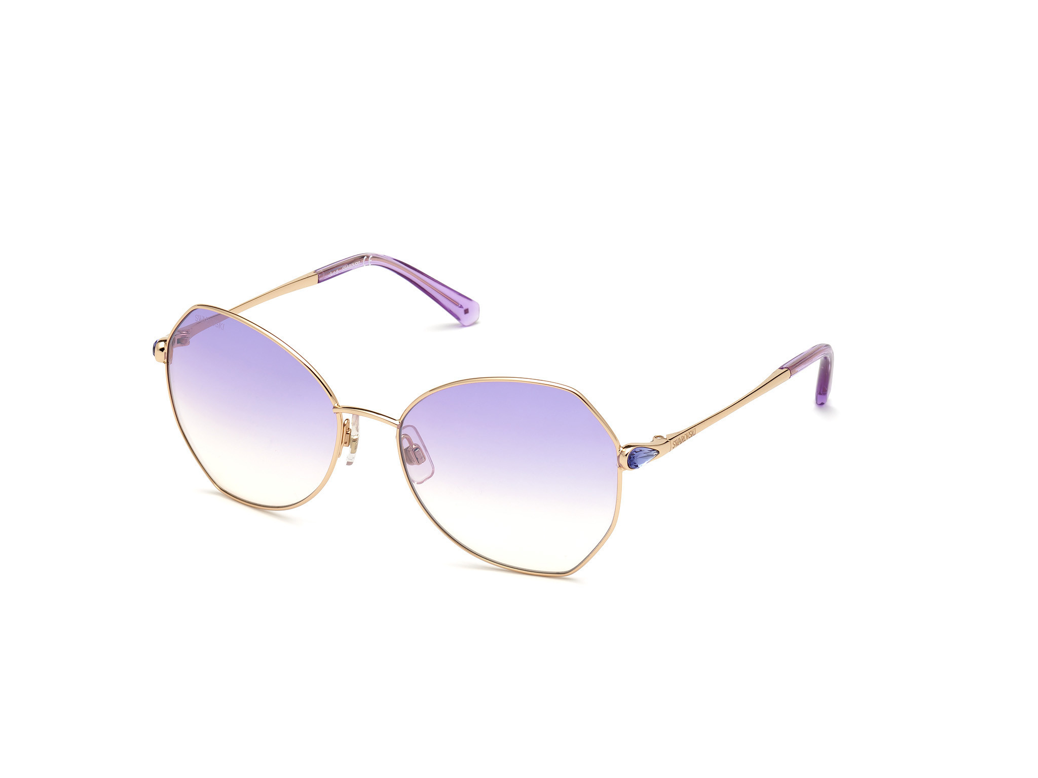 Shiny Rose Gold / Gradient Lenses