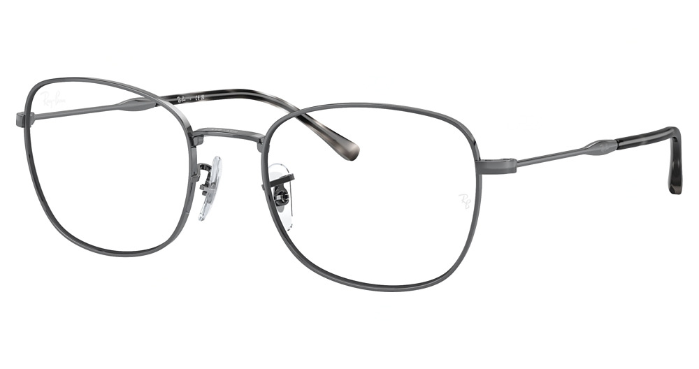 Ray-Ban RX6497 round eyeglasses in Gunmetal
