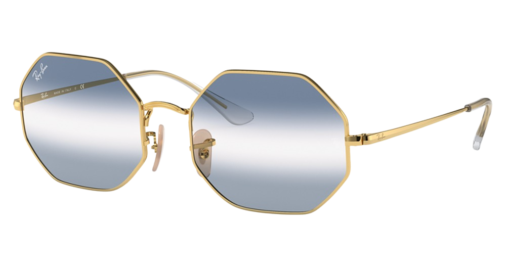 Ray-Ban RB1972 OCTAGON irregular sunglasses in Arista/Clear Gradient Blue