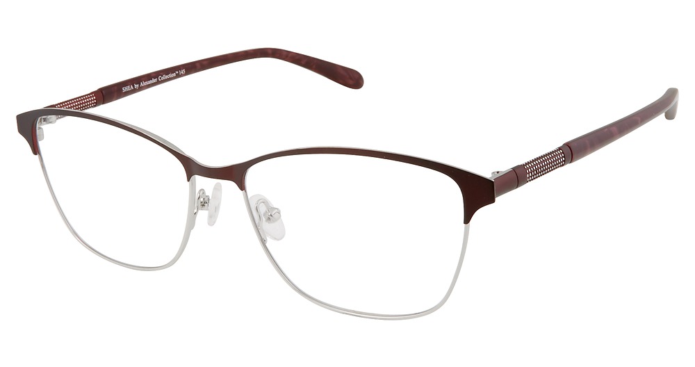Burgundy/Silver