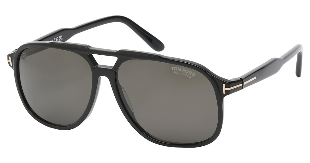 shiny black / smoke polarized