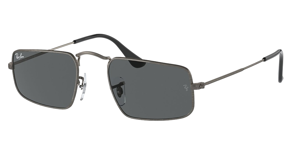 Ray-Ban RB3957 JULIE square sunglasses in Antique Gunmetal/Dark Grey