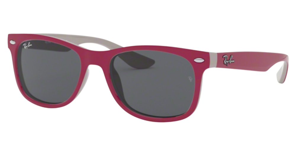 RED FUXIA ON GREY / DARK GREY