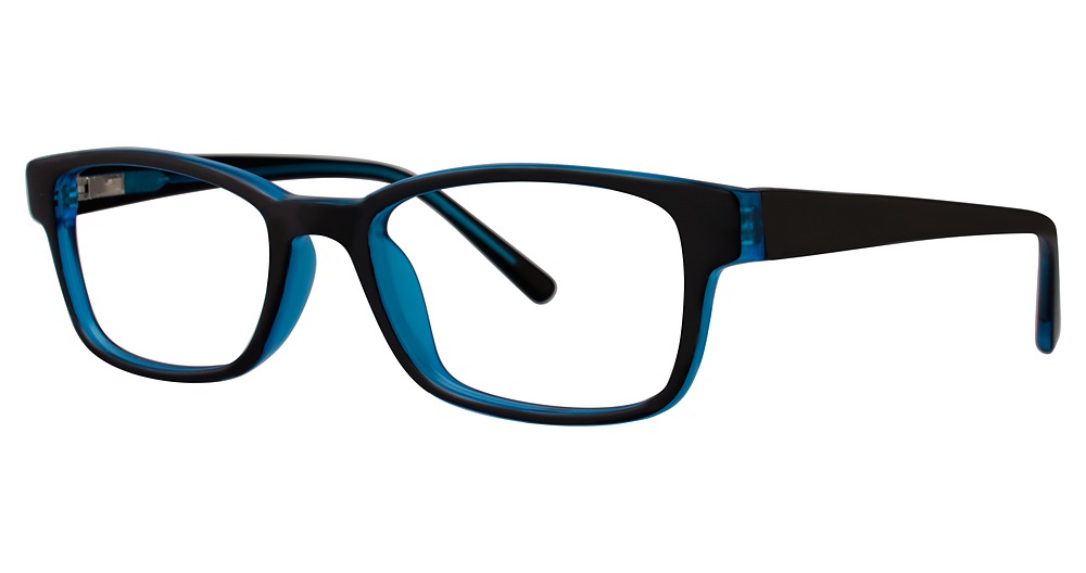black/blue matte