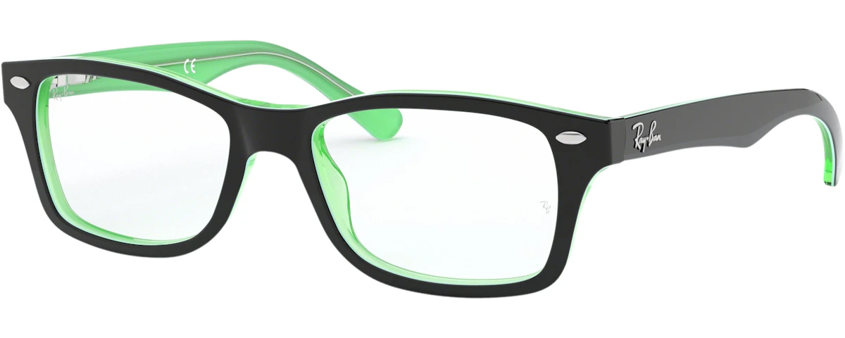 GREEN TRASPARENT ON TOP BLACK