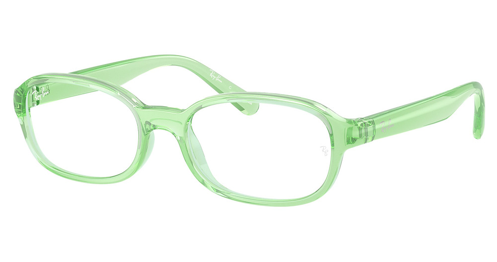 Ray-Ban RY1904 round eyeglasses in Transparent Green
